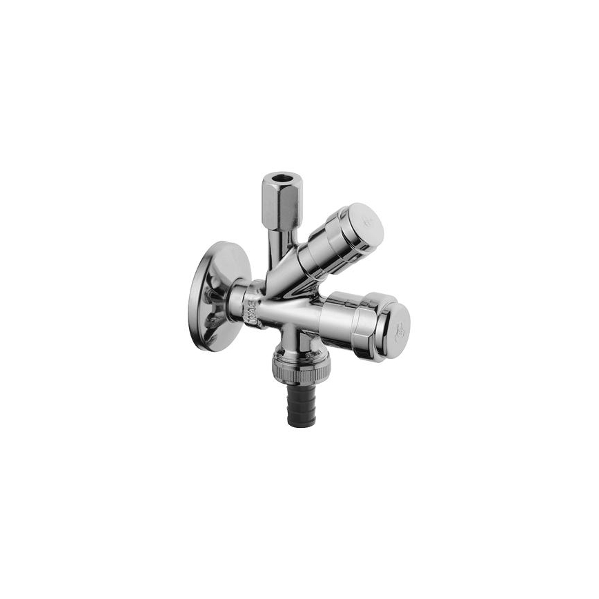 GROHE 41073000 - Kombi-hoekafsluiter WAS 12” × 38” glanzend chroom
