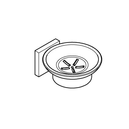 GROHE 410962430 - Zeepbakje START CUBE 110 x 56 x 125 mm zwart