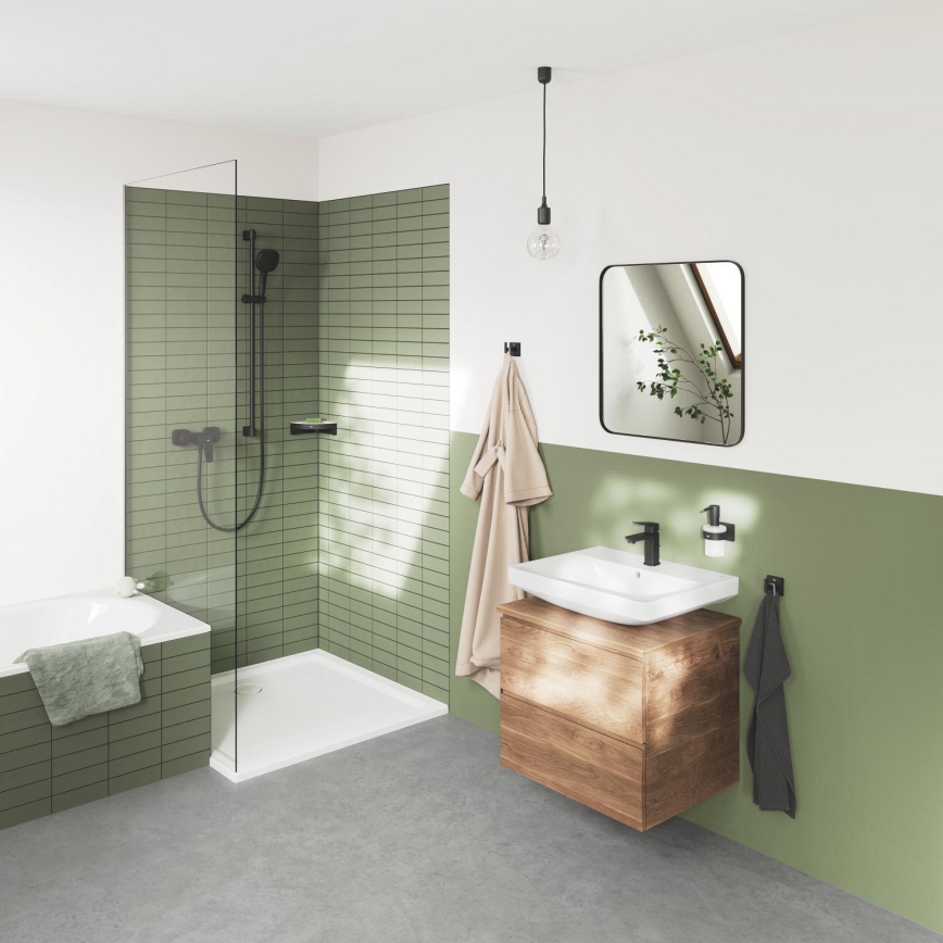 GROHE 411062430 - Hoekdoucheplank ESSENTIALS 250 × 250 mm zwart