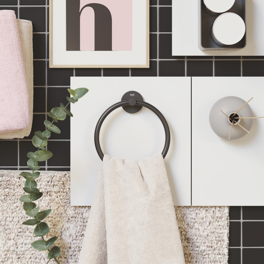 GROHE 411742430 - Handdoekhouder START 180 mm zwart