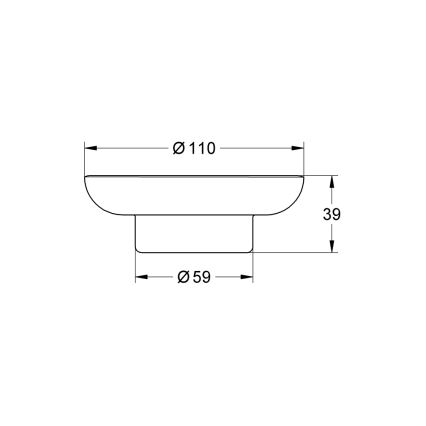 GROHE 41182000 - Zeepbakje START 110 mm helder