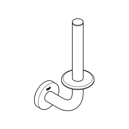 GROHE 411862430 - Reserve toiletrolhouder START 116 x 232 mm zwart