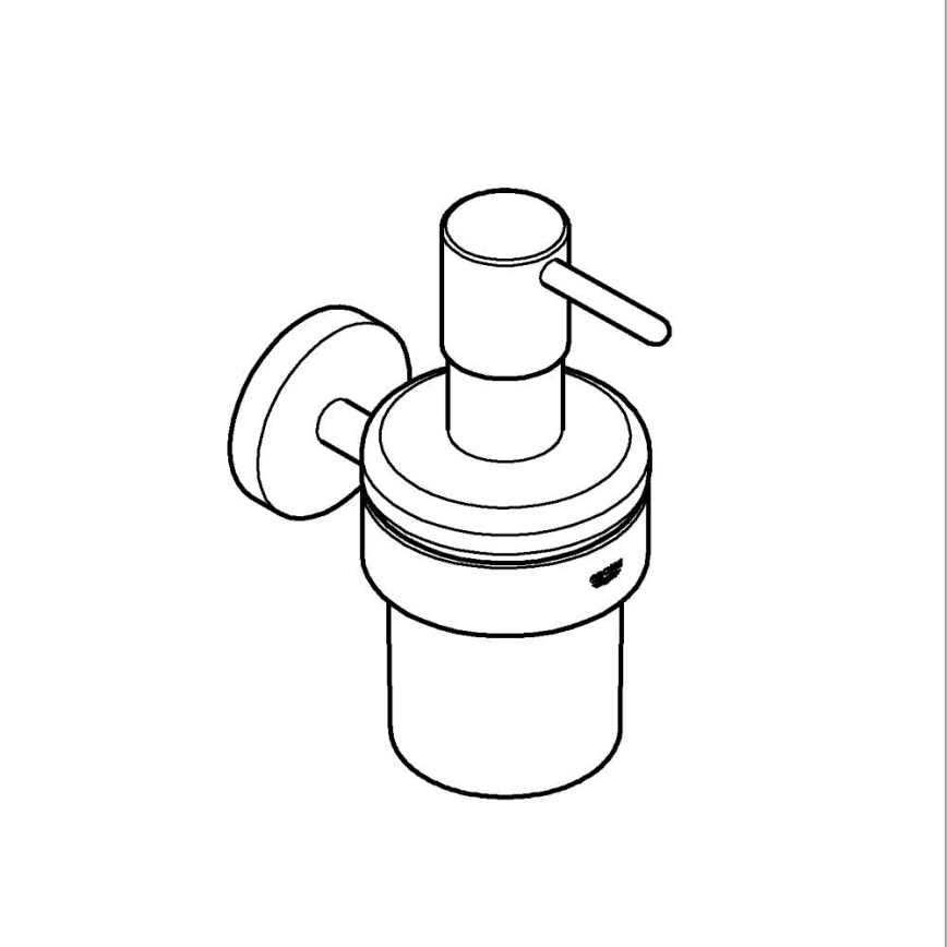 GROHE 411952430 - Dispenser voor vloeibare zeep START 160 ml zwart