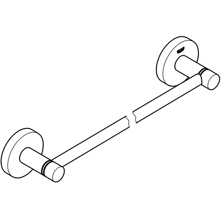 GROHE 411972430 - Handdoekhouder START 504 mm zwart