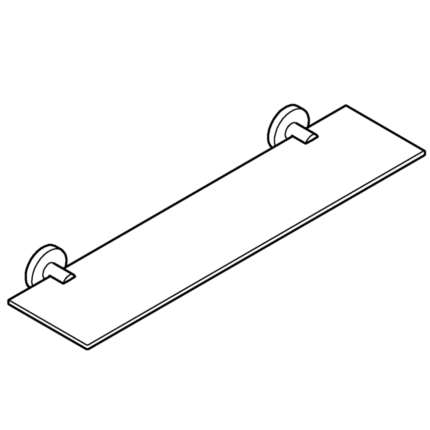 GROHE 412022430 - Glazen plank START 530 mm zwart