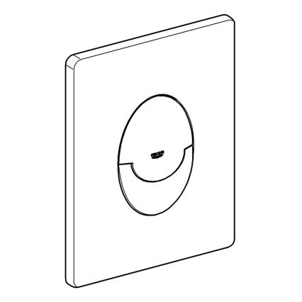 GROHE 42304SH0 - Bedieningsplaat SKATE AIR 156 × 197 mm wit