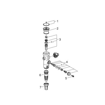 GROHE 43996000 - Drukspoelventiel RONDO 3”