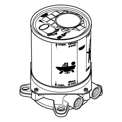 GROHE 45984001 - Inbouwset DN 15, messing
