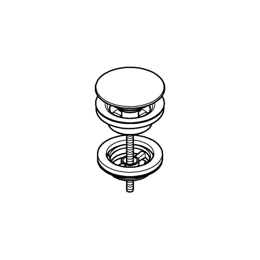 GROHE 65807DA0 - Gouden afvoerset