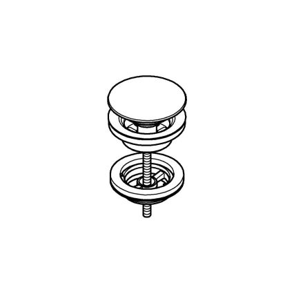 GROHE 65807DC0 - Roestvrijstalen afvoerset
