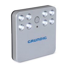 Grundig 129 - LED Wandlamp met sensor 8xLED/6xAAA