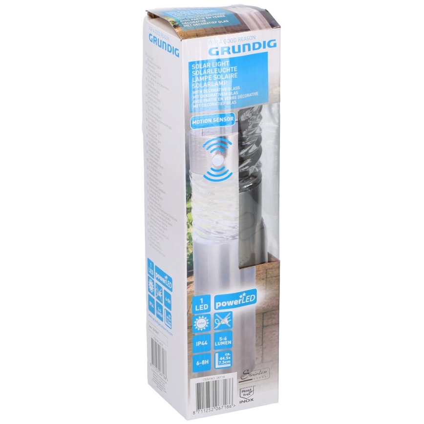 Grundig 14 - LED Solar lamp 1xLED 1xAAA 600 mAh IP44