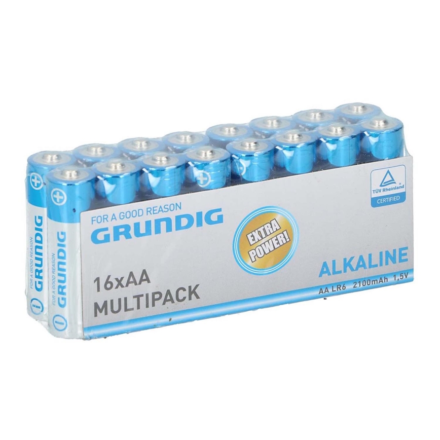 Grundig - 16 stuks Alkaline batterij AA/LR6 1.5V