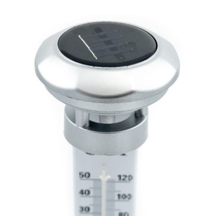 Grundig 89640 - LED Solar lamp met thermometer 1xLED/1,2V IP44