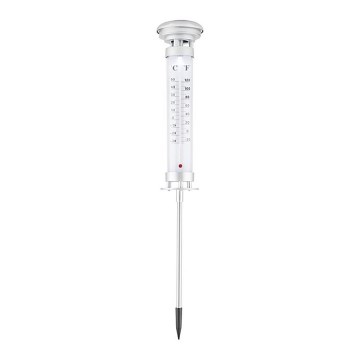 Grundig 89640 - LED zonne-lamp met thermometer 1xLED/1,2V 600 mAh IP44