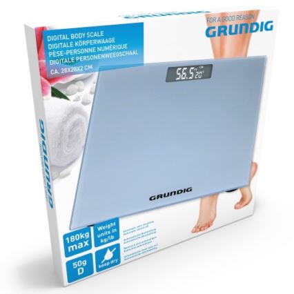 Grundig - Digitale Weegschaal voor Personen 2xAAA