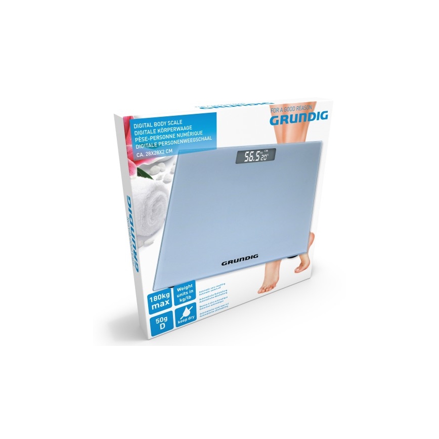 Grundig - Digitale Weegschaal voor Personen 2xAAA