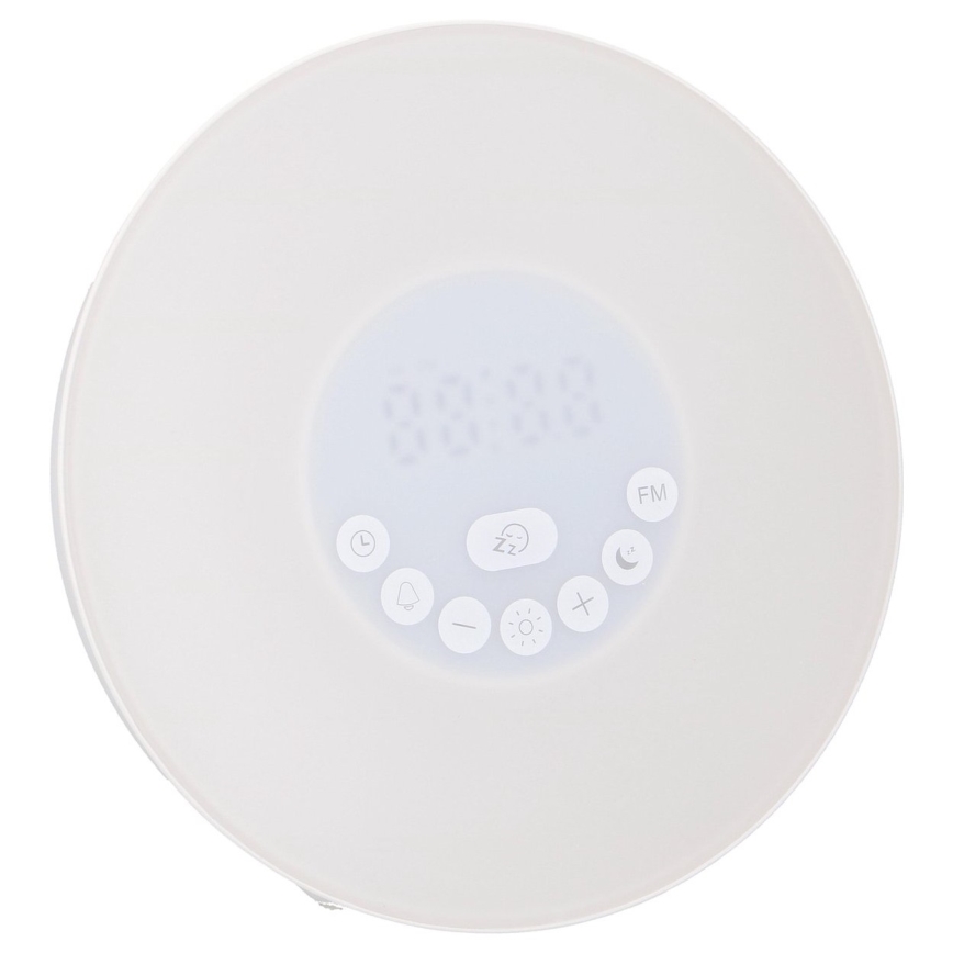 Grundig - Dimbare LED RGB Nacht Lamp met Wekker en FM radio LED/5W/5V