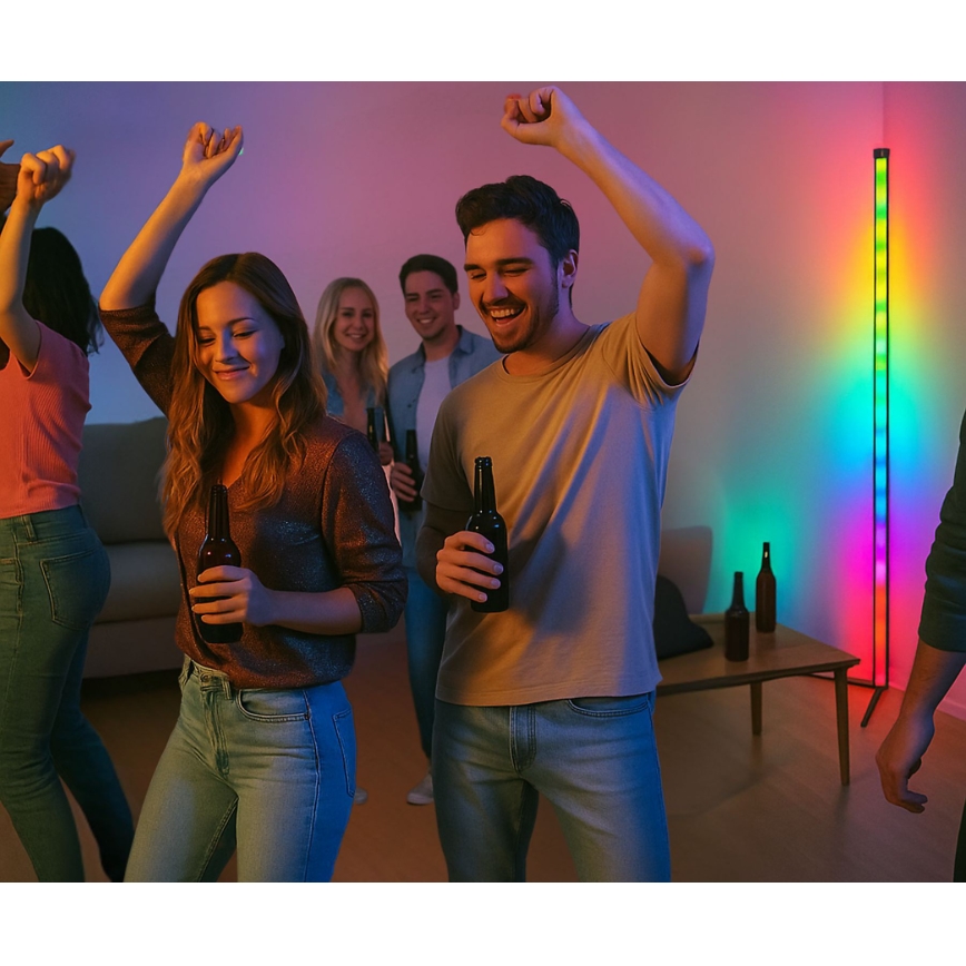 Grundig - Dimbare LED RGBW vloerlamp LED/6W/230V + afstandsbediening