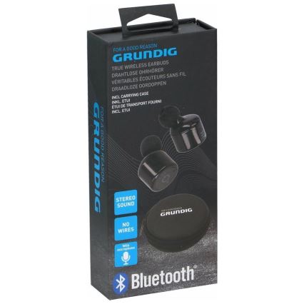 Grundig - Draadloze Oortjes Bluetooth zwart