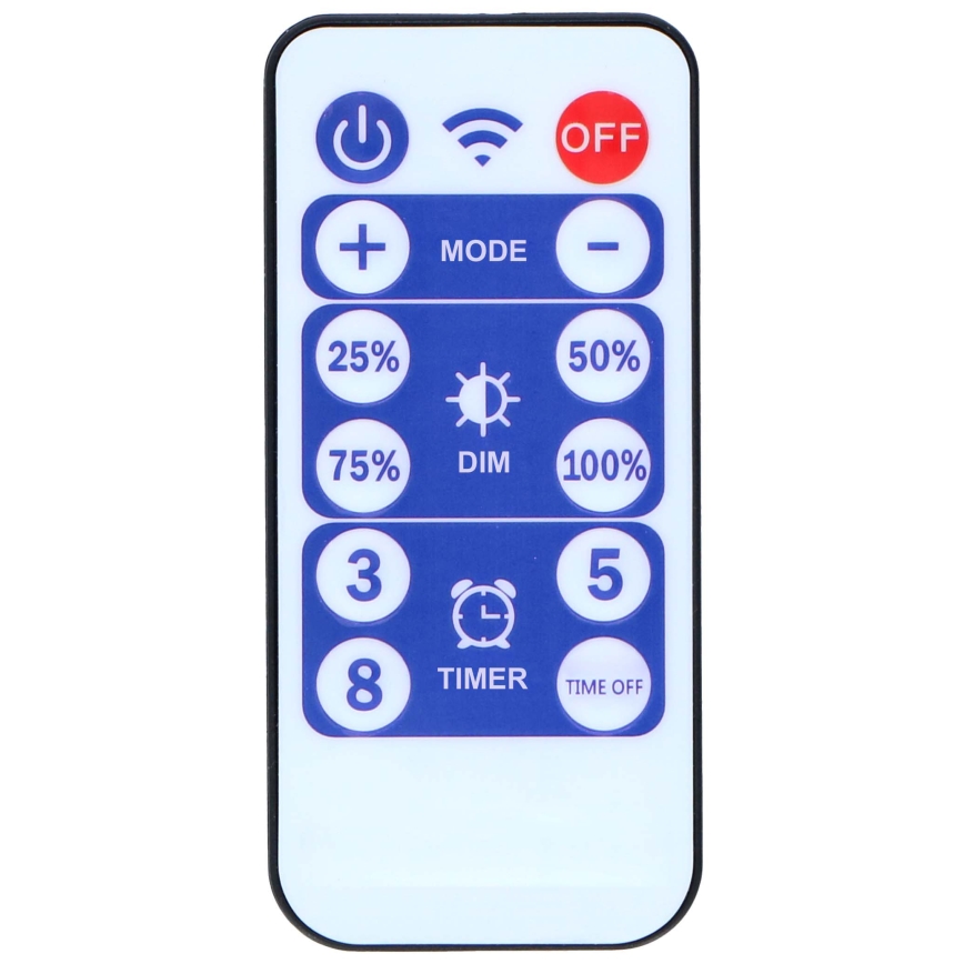 Grundig - LED Dimbaar zonne- ketting 50xLED/8 Functies 9,35m IP44 warm wit + afstandsbediening