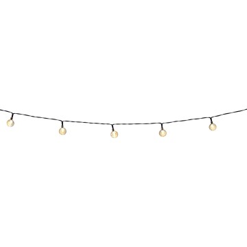 Grundig - LED Dimbaar zonne- ketting 50xLED/8 Functies 9,35m IP44 warm wit + afstandsbediening