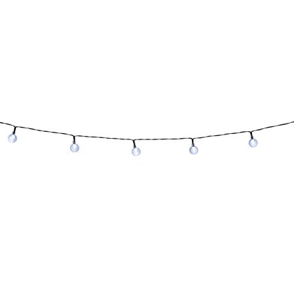 Grundig - LED Dimbaar zonne- ketting 50xLED/8 Functies 9,35m warm wit + afstandsbediening