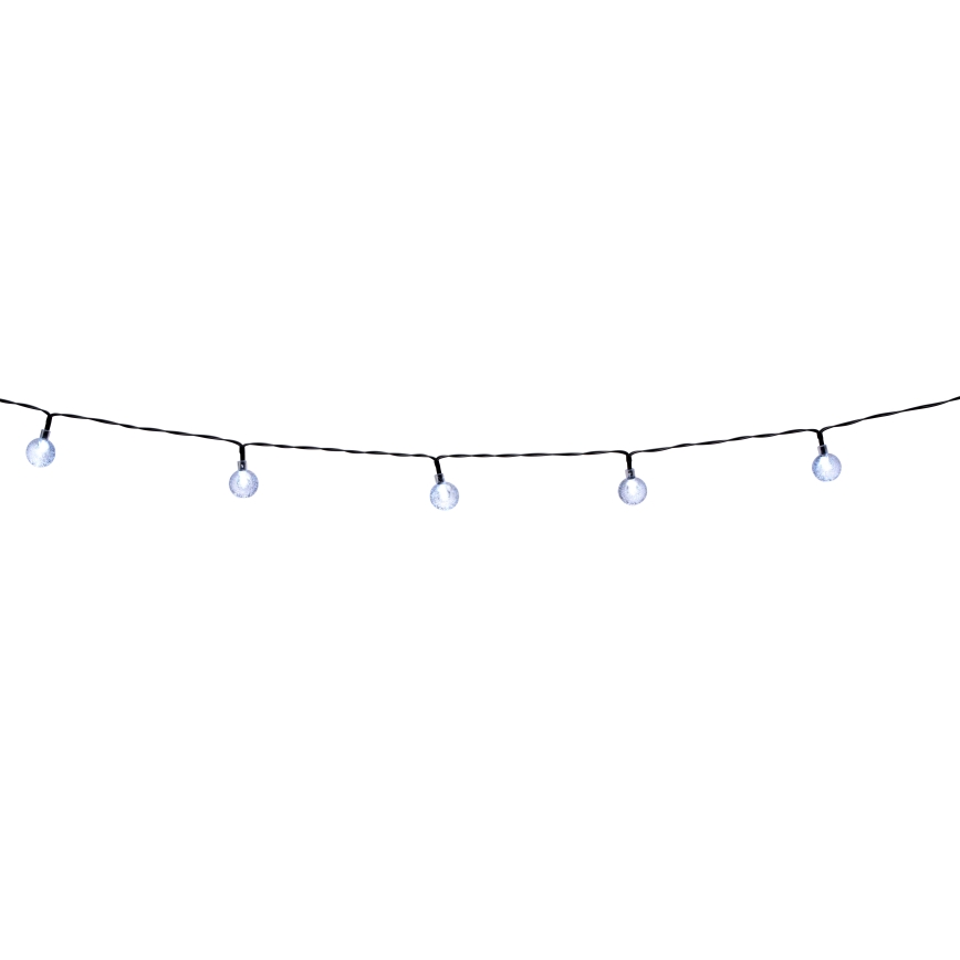 Grundig - LED Dimbaar zonne- ketting 50xLED/8 Functies 9,35m warm wit + afstandsbediening