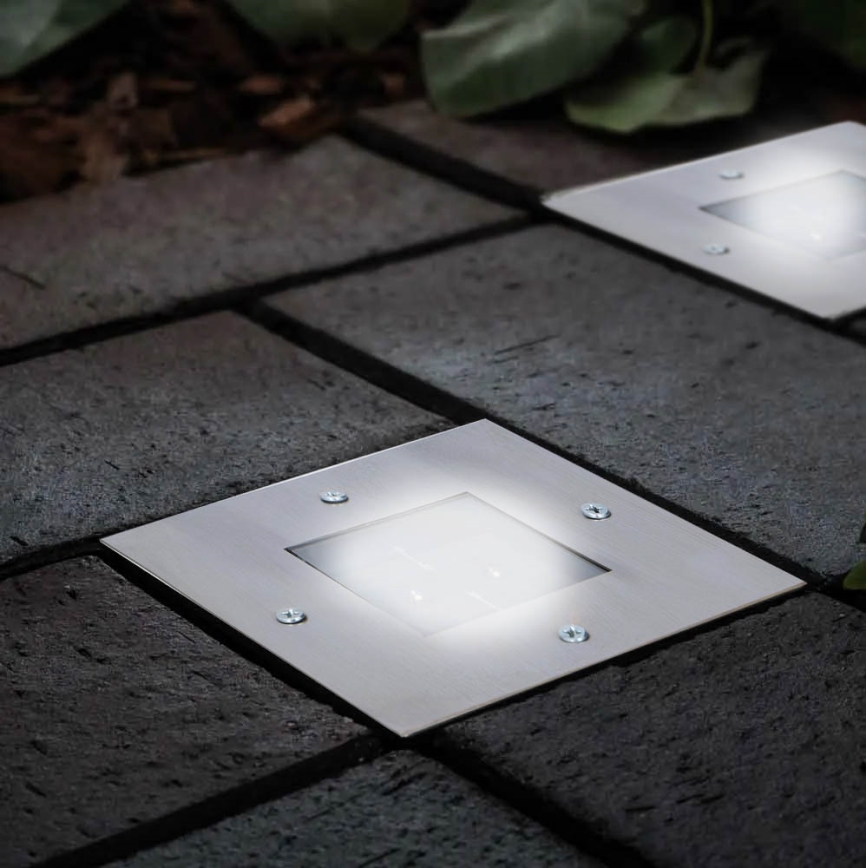 Grundig - LED Inbouwlamp op zonne-energie 2xLED/1,2V 600mAh IP44