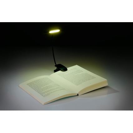 Grundig - LED oplaadbare bureaulamp met klem LED/5V 400 mAh zwart