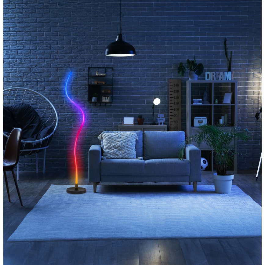 Grundig - LED RGB dimbare vloerlamp LED/5W/5V + afstandsbediening