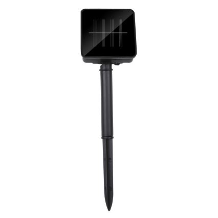 Grundig - LED Solar ketting 50xLED/8 Functies 6,9m warm wit