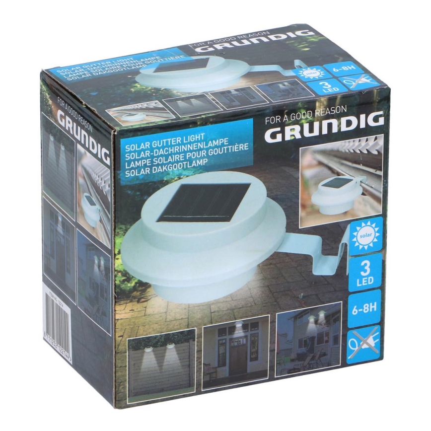 Grundig - LED Solar lamp met houder 3xLED/1xAA 600 mAh