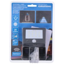 Grundig - LED Solar verlichting met sensor 1xLED/0,25W/1xAA