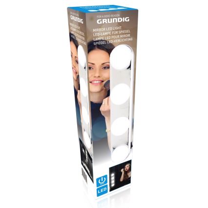 Grundig - LED Spiegel Verlichting 4xLED/4xAA