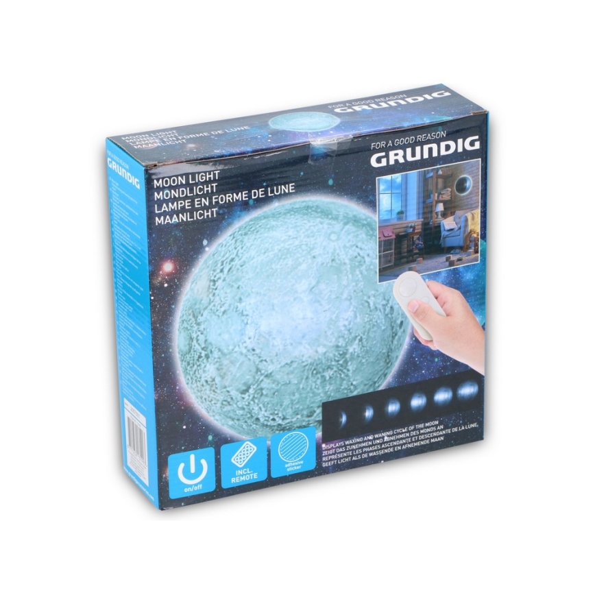 Grundig - LED Wandlamp LED/5W/4xAA