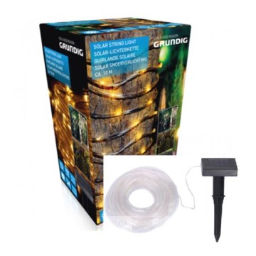 Grundig - LED Zonneketting 10m LED/1,2V 600mAh