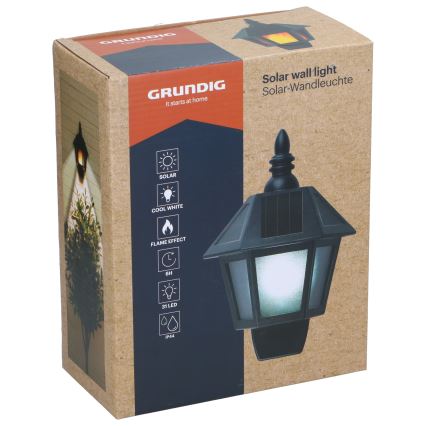 Grundig - LED Solar Wandlamp LED/1,2V 600 mAh IP44
