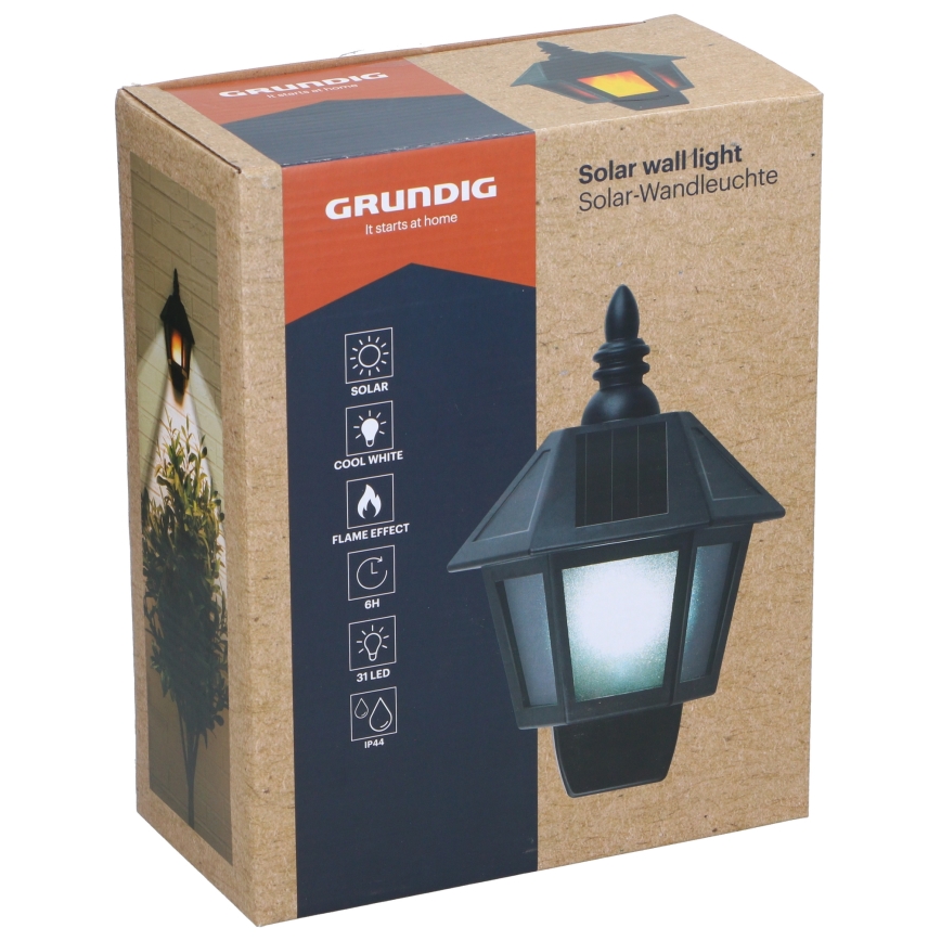 Grundig - LED Solar Wandlamp LED/1,2V 600 mAh IP44