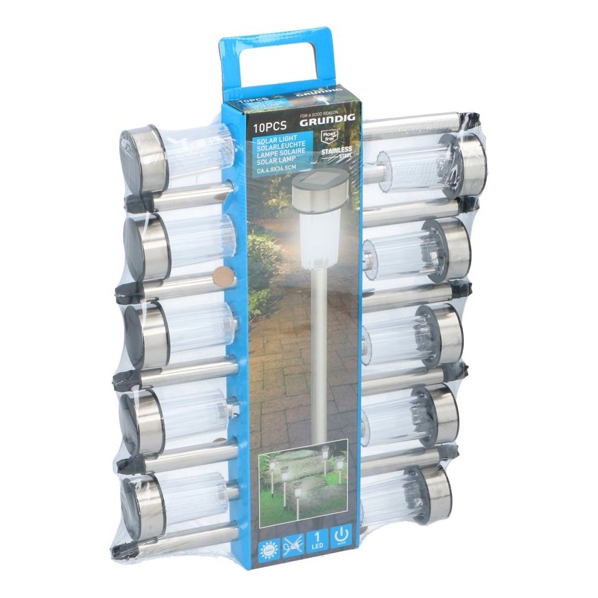 Grundig - SET 10x LED Solarlamp LED/1,2V