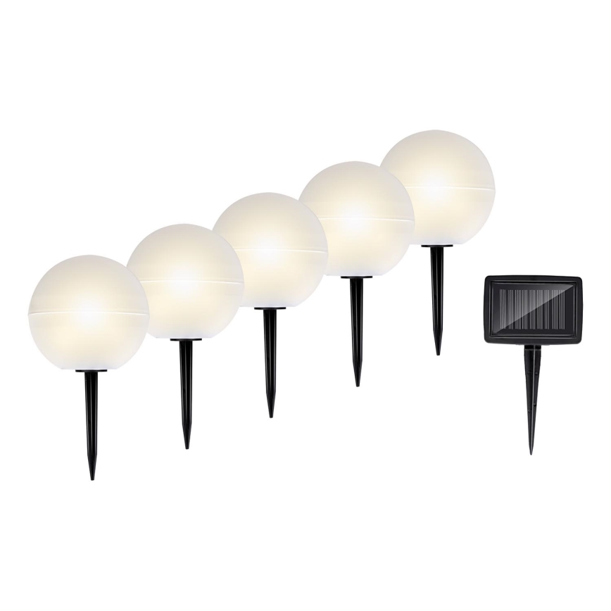 Grundig - SET 5x LED RGBW  Solar lamp LED/3,2V IP44