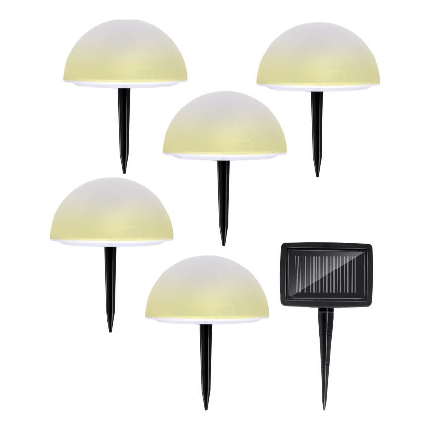 Grundig - SET 5x LED RGBW Solar lamp LED/3,2V IP44