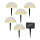 Grundig - SET 5x LED RGBW Solar lamp LED/3,2V IP44