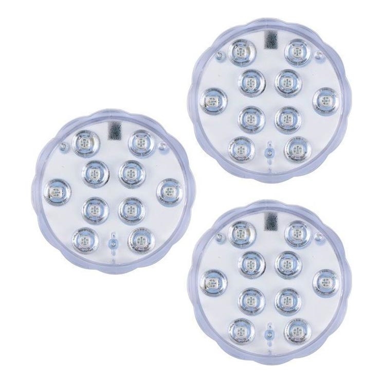 Grundig - Set van 3 dimbare RGBW LED-armaturen LED/3W/3xAAA IP65 + afstandsbediening