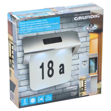 Grundig - Solar LED Huisnummer 1,2V