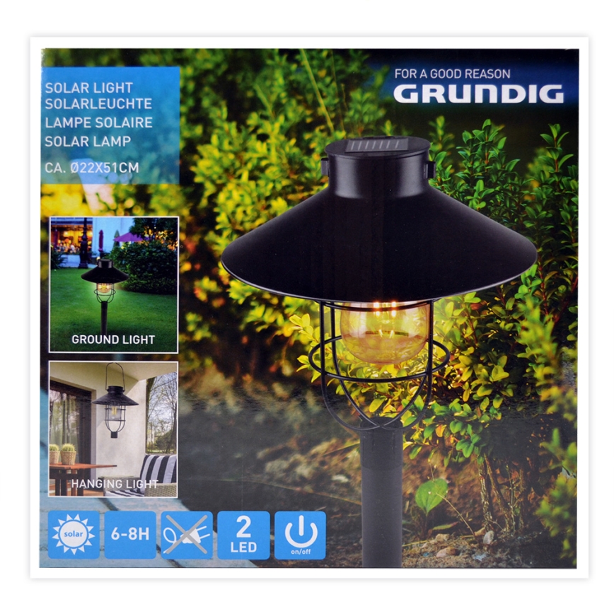 Snel Manier Roei uit Grundig - Solar LED Lamp LED/1,2V | Lampenmanie