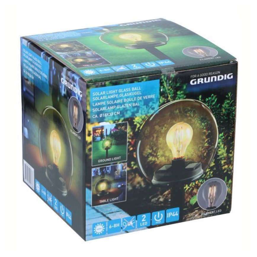 Grundig - Solar LED Lamp LED/3,7V IP44