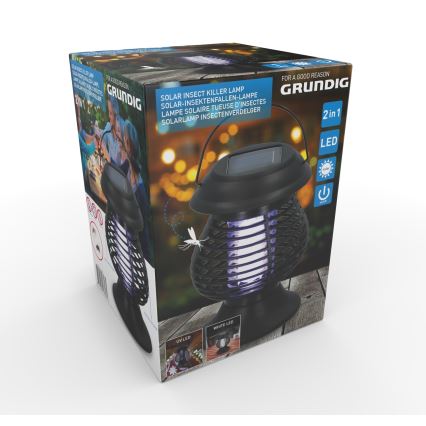Grundig - Solar LED UV Lamp met Insecten Val LED/1W/1,2V IPX4
