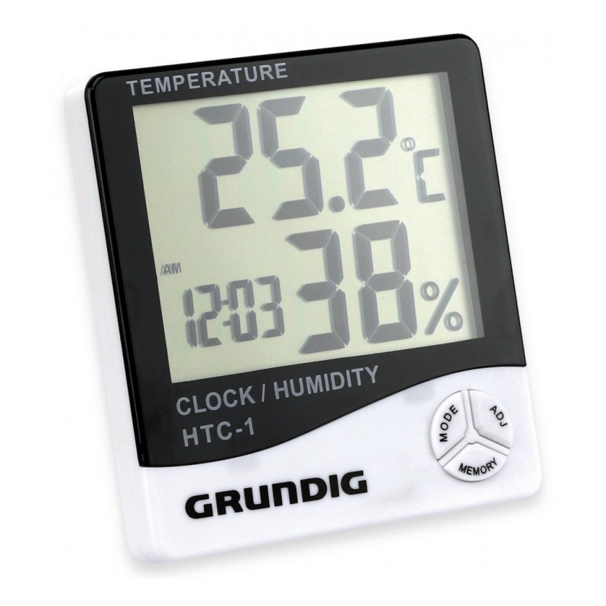 Grundig - Weerstation met Wekker 1xAAA