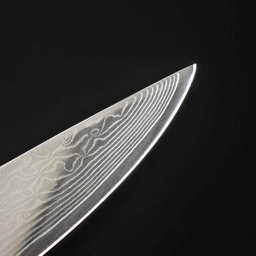 Gudaro - Damascaans trancheermes SHIRO 8, 67 lagen staal, lengte 20 cm